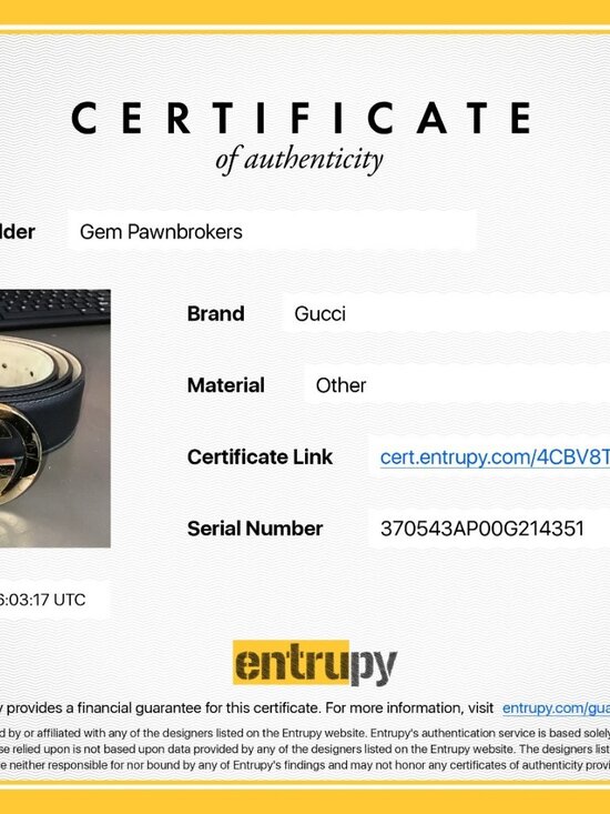 Gucci Interlocking Gold GG Belt 370543 Size 36 - Black/Brown women main image 13